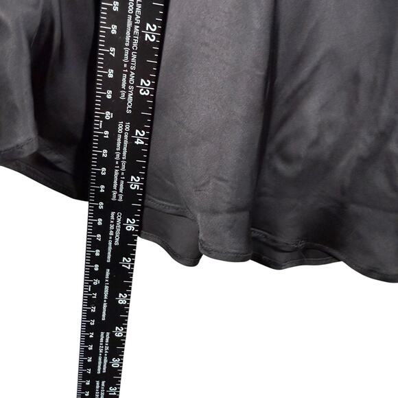 Free People Lace Satin Chemise Slip Dress | Black | Dainty Feminine Romantic | S - Picture 9 of 11